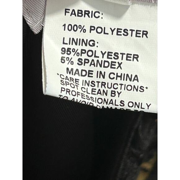 NWT Maslavi RTW By Jovani M42010 Multi Sleeveless Peplum Contemporary Top Size 4 - Picture 11 of 13